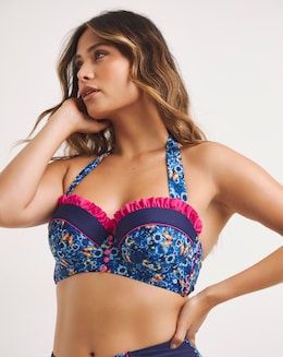 Joe Browns Butterfly Print Wired Bikini Top