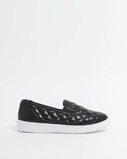 Cushion Walk Twin Gusset Quilted Trainer E Fit