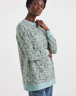 Side Zip Longline Sweat