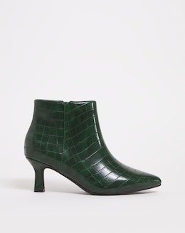 Love Kitten Heel Ankle Boot - Wide Fit (E)