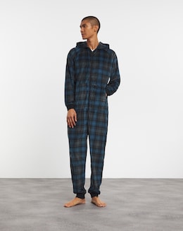 Check Fleece Onesie