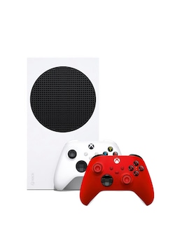 Xbox Series S &amp; Pulse Red Wireless Controller Bundle