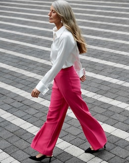 Anthology Magisculpt Wide Leg Crepe Trouser With Deep Wasitband
