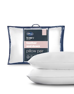 Silentnight 2 Pack Duck Feather &amp; Down Anti-Allergy Pillows