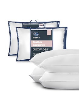 Silentnight 4 Pack Duck Feather &amp; Down Anti-Allergy Pillows