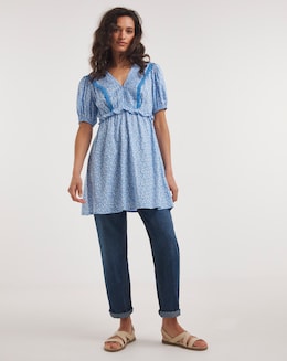 Joe Browns Lace Trim Ditsy Top