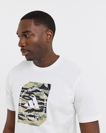 adidas Camo Box Logo T-Shirt