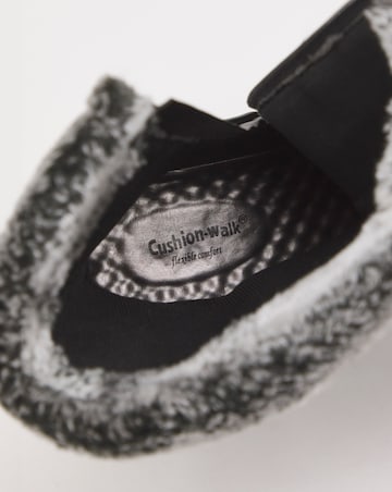 Cushion Walk Wedge Faux Fur Mid Leg Buckle Boot Extra Wide EEE Fit