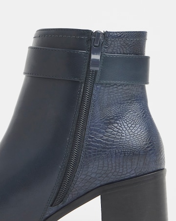 Cushion Walk Block Heel Buckle Boot Extra Wide EEE Fit