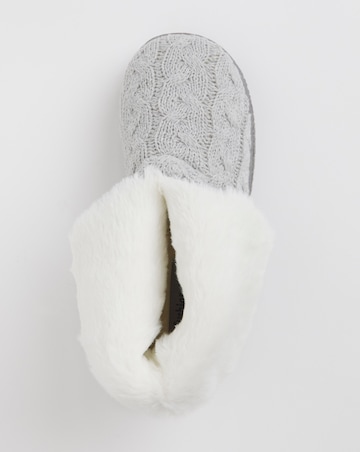 Cushion Walk Cable Bootee Slipper Extra Wide EEE Fit