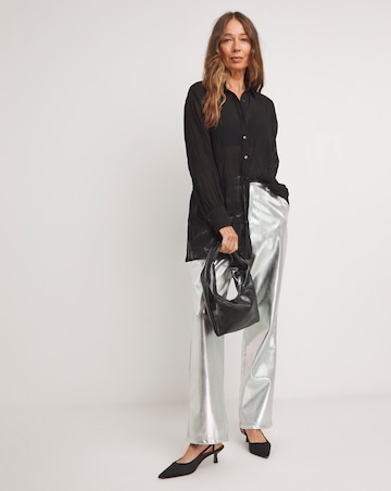 Textured Chiffon Shirt