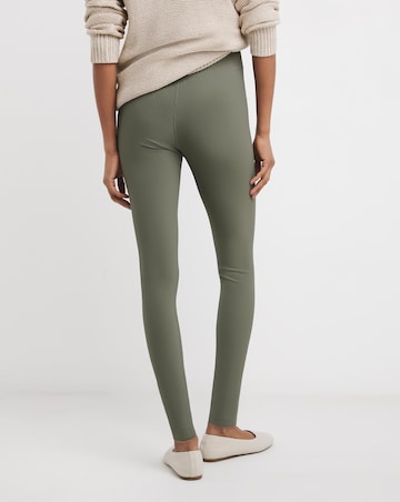 Khaki Ribbed Legging