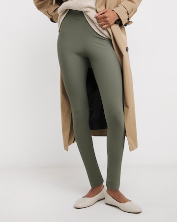 Khaki Ribbed Legging