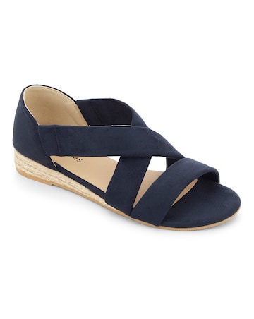 Sonya Soft Strap Espadrille Sandals Wide E Fit