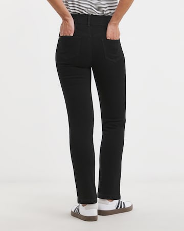 MAGISCULPT Black Straight Leg Jeans