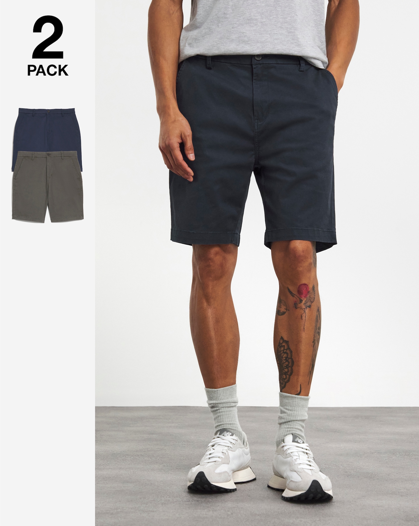 2 Pack Chino Shorts Marisota