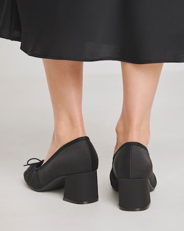Dreamer Block Heel Ballerina Shoes - Extra Wide Fit (EEE)