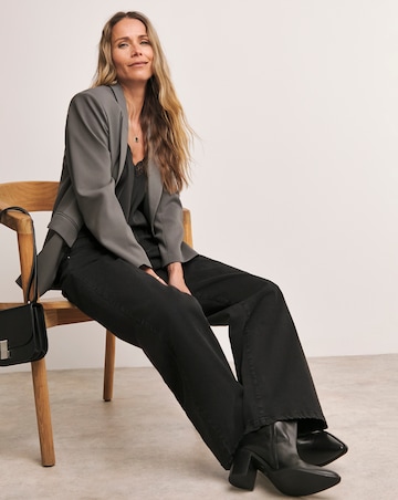 Anthology Washed Black Wide Leg Jeans