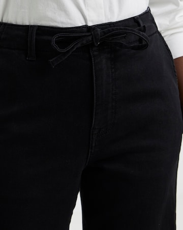 Black Cosy Wide Leg Jeans