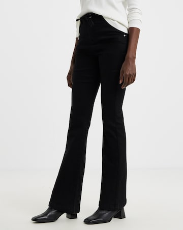 Black Cosy Bootcut Jeans