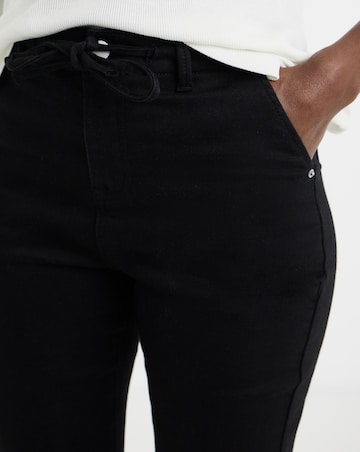 Black Cosy Bootcut Jeans