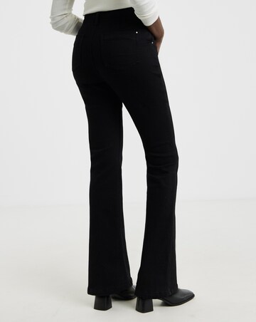 Black Cosy Bootcut Jeans
