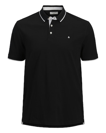 Jack & Jones Premium Paulos Tipped Polo - Black