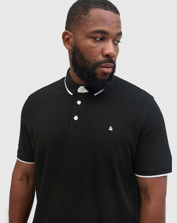 Jack & Jones Premium Paulos Tipped Polo - Black
