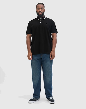 Jack & Jones Premium Paulos Tipped Polo - Black