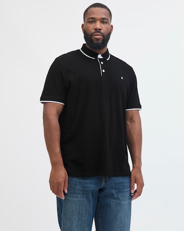 Jack & Jones Premium Paulos Tipped Polo - Black