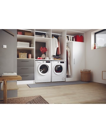 Hoover H-DRY 350 HRE C10TE-80, 10kg, Condenser Tumble Dryer - White