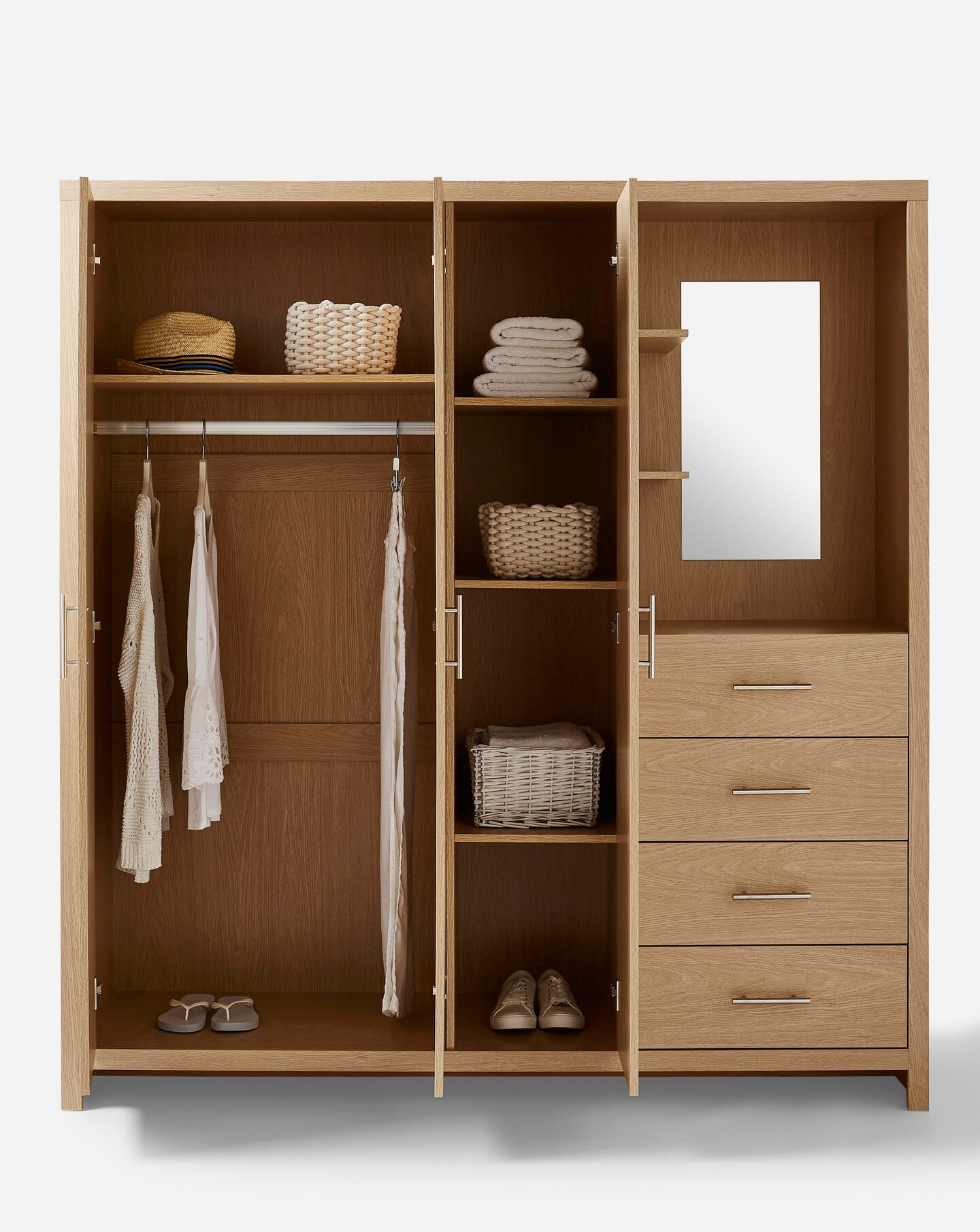 Combi wardrobe with drawers discount