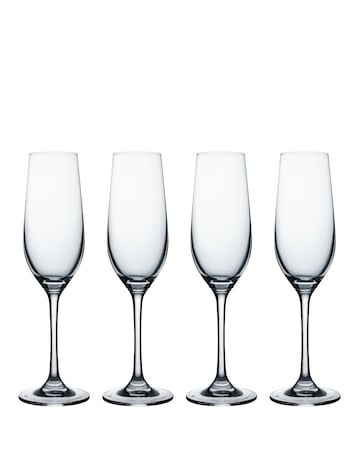 Ravenhead Kings Set of 4 Flute Glasses