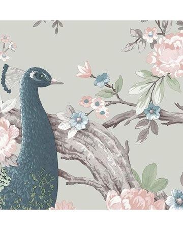 Laura Ashley Belvedere Sage Green Wallpaper