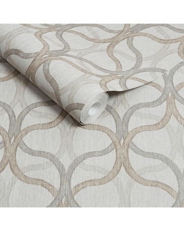 Boutique Refine Geo Natural Wallpaper