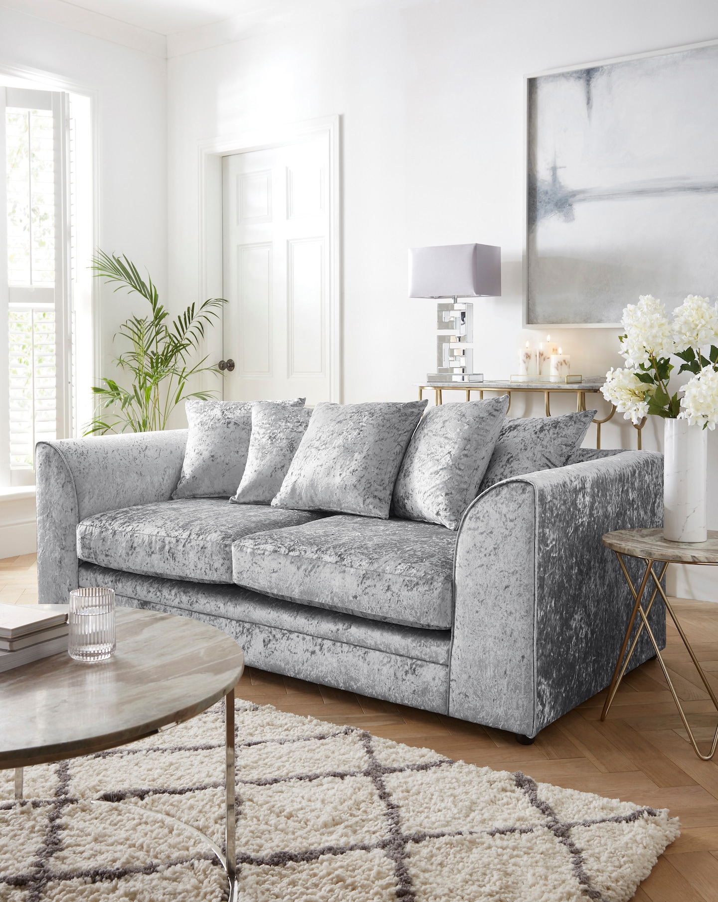 Children's crushed velvet sofa 2025