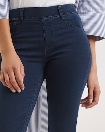 Simply Be Bella Dark Indigo Pull On Slim Leg Jeggings