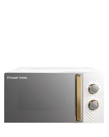 Russell Hobbs Groove 17 Litre Manual Microwave White