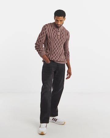 Joe Browns Button Neck Cable Jumper