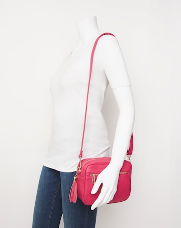Pink Zip Detail Across Body Camera Bag