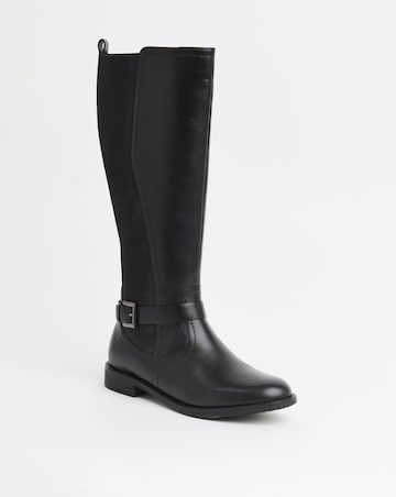Fala Leather Elasticated Riding Boots - Extra Wide Fit (EEE) & Standard Calf