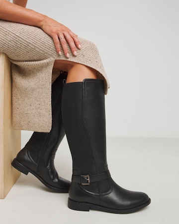Fala Leather Elasticated Riding Boots - Extra Wide Fit (EEE) & Standard Calf