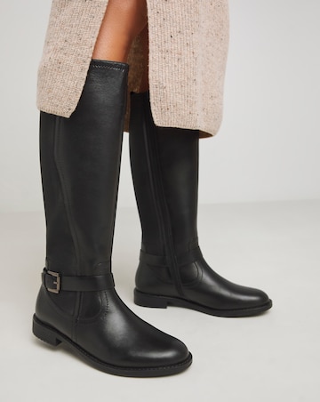 Fala Leather Elasticated Riding Boots - Extra Wide Fit (EEE) & Standard Calf