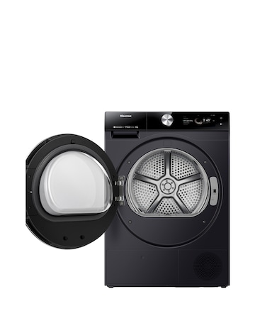 Hisense 7 Series DH7S107BB AI Wifi-enabled 10kg Heat Pump Tumble Dryer - Black