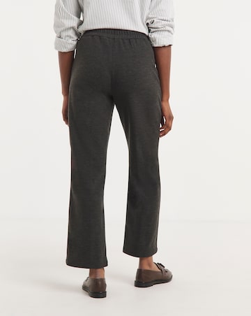 Brushed Ponte Trousers - Dark Charcoal