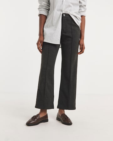 Brushed Ponte Trousers - Dark Charcoal