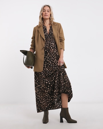Long Sleeve Printed Maxi Dress