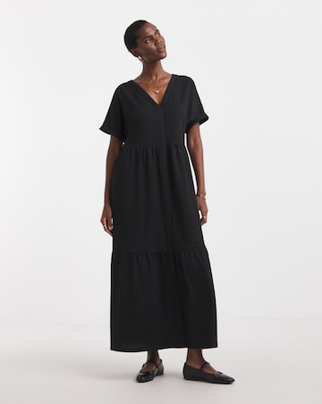 Textured Jersey Smock Dress