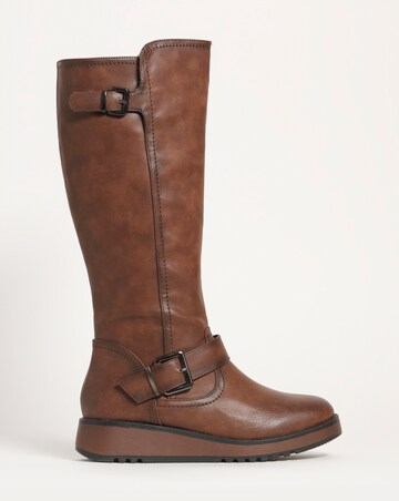 Heavenly Feet Rubymea High Leg Boot E Fit Curvy Calf