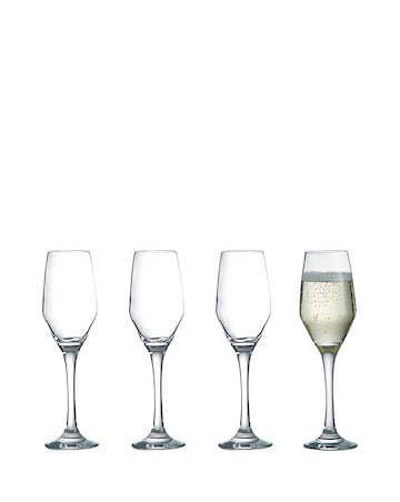 Ravenhead Majestic Set of 4 Flute Glasses